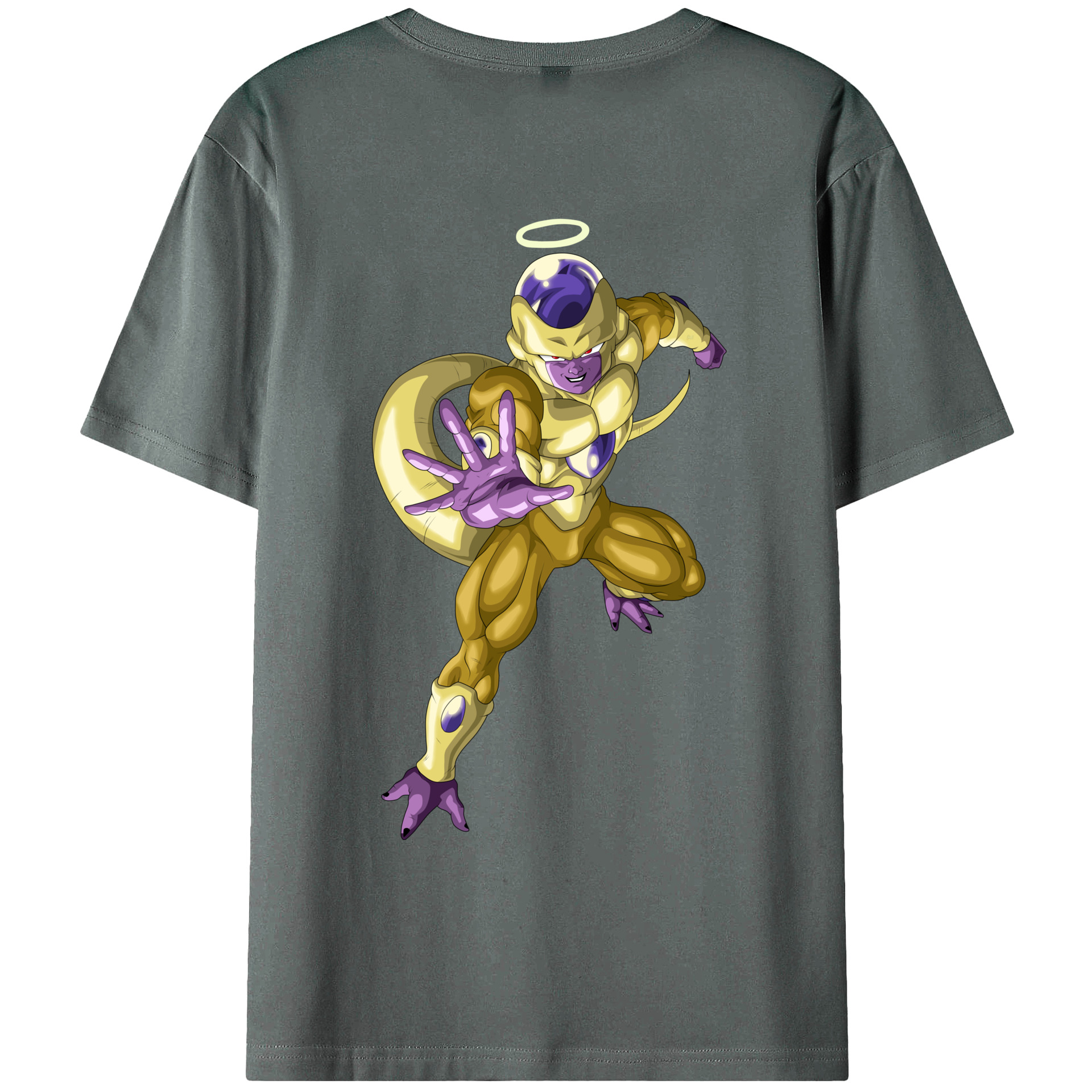 （画像用） ドラゴンボール フリーザ DRAGON BALL Frieza 綿100％ メンズ半袖Tシャツ（バックプリント） 通気性